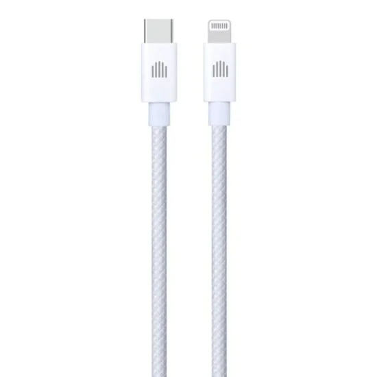 Dviced Cable USB-C to Lightning Nylon Textile 1,25m - White